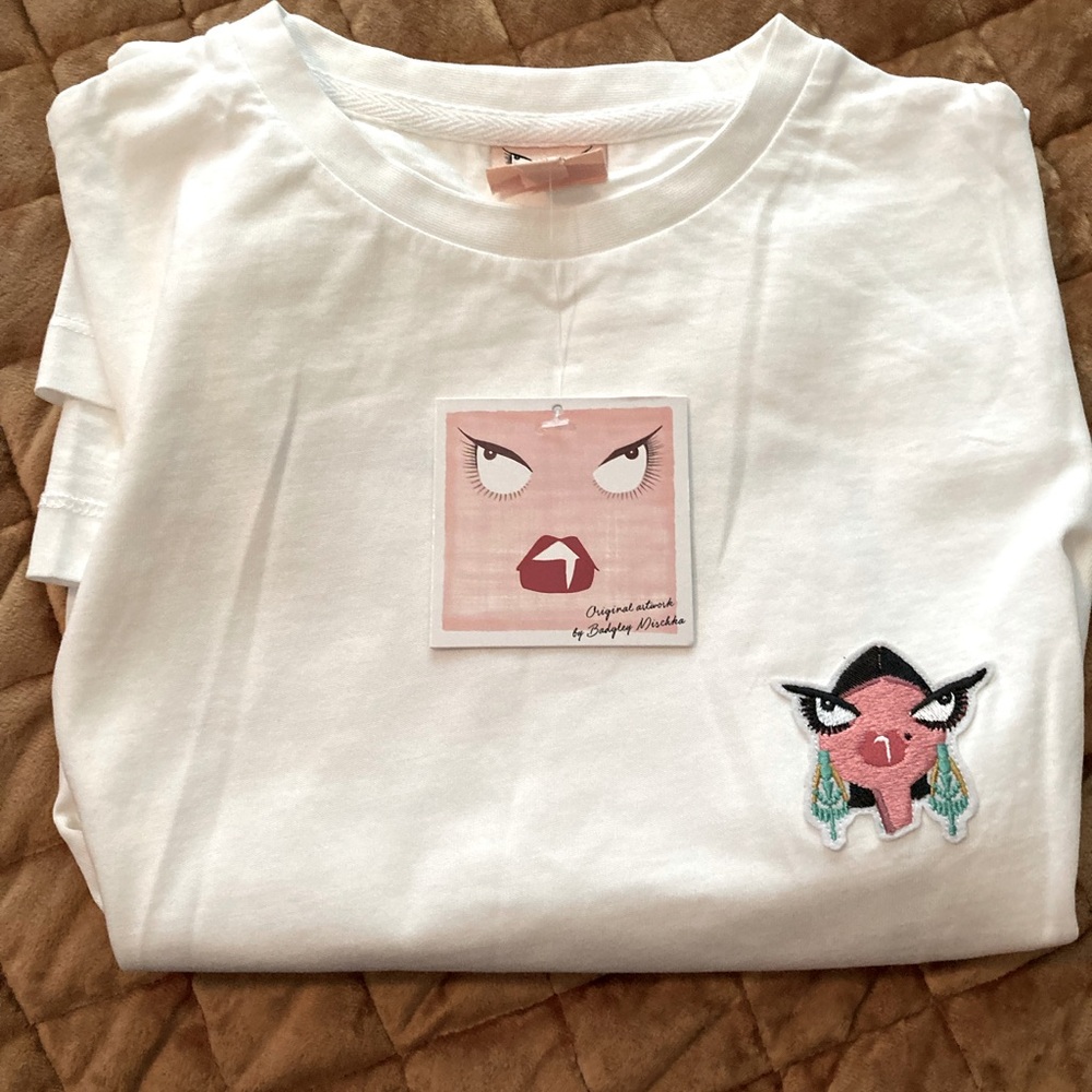 NWT Badgley Mischka Original Artwork Tee Size Medium